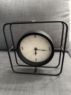 Black Table Clock