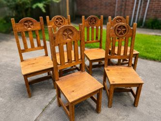 Solid Wood Texas Rustic Chairs