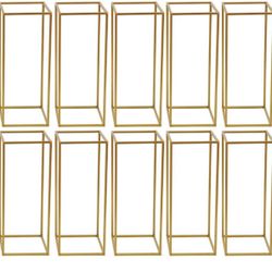 4 Pcs Gold Metal Centerpieces