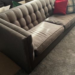 Grey Low Long Couch 