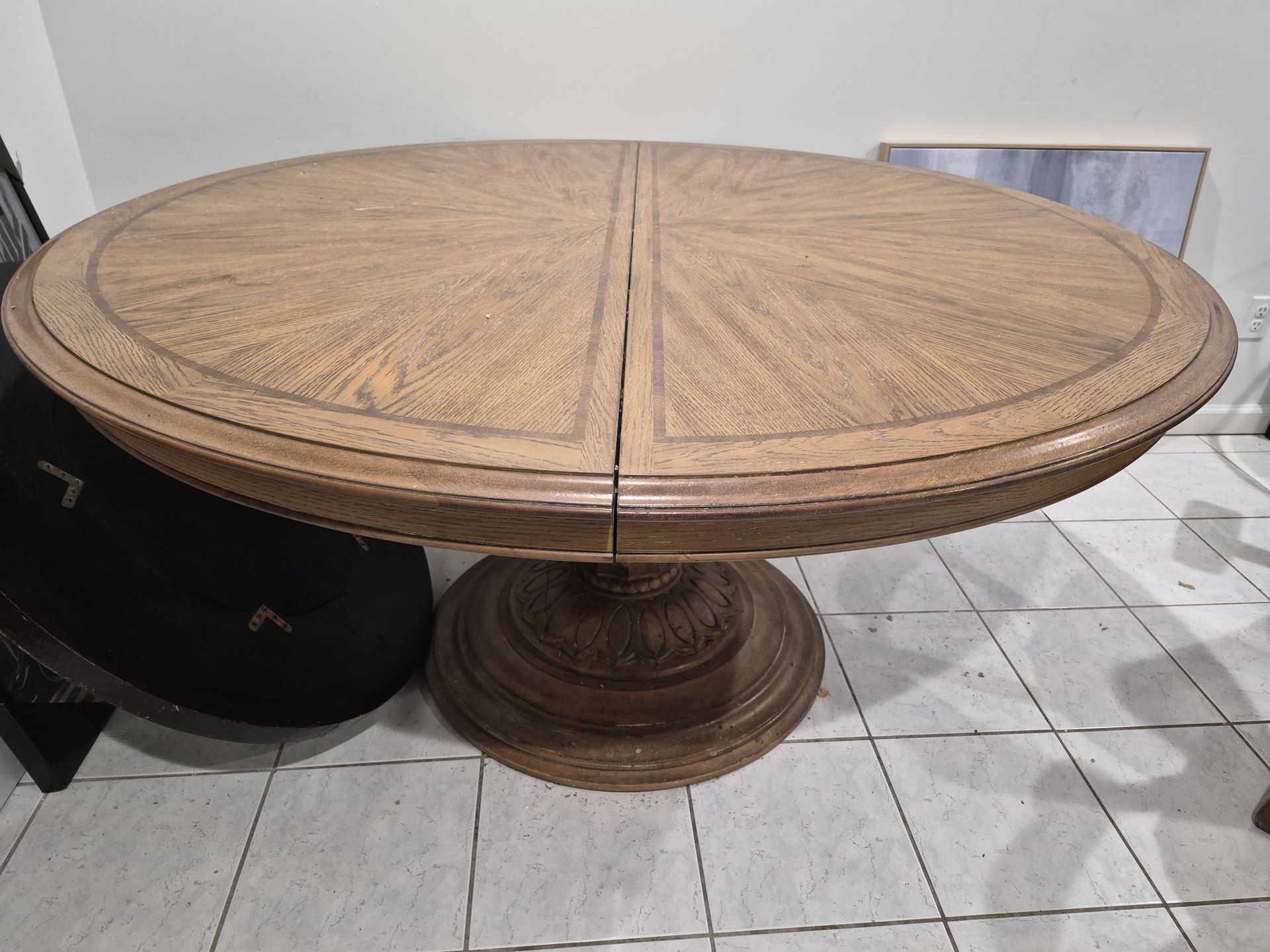 Front gate Bordeaux Expandable Dining Table - Seats 10-12 | Solid Wood | Luxury Quality
