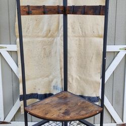 6 foot Corner Hall Tree with Shoe Bench.