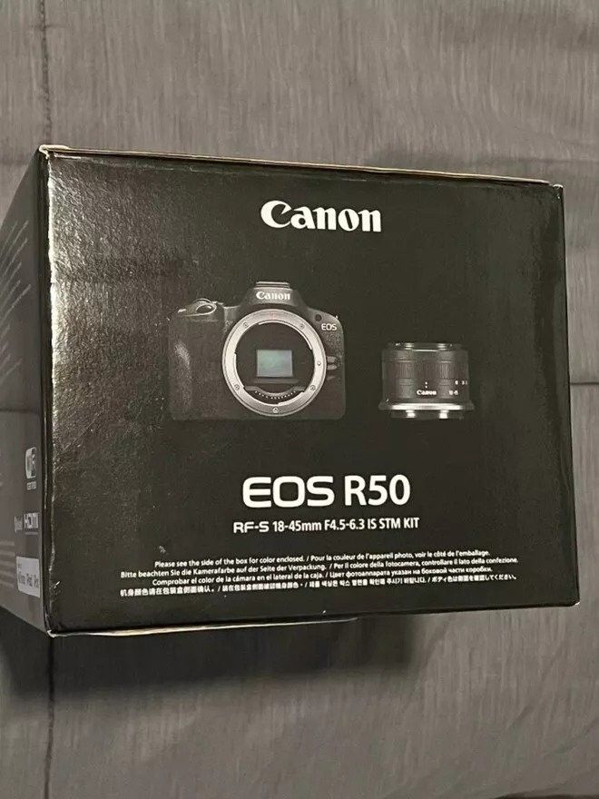Canon EOS R50 4K Video Mirrorless Camera with RF-S 18-45mm f/4.5-6.3 IS STM Lens NEW
