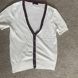 Womens Gucci Short Sleeve Button Down 