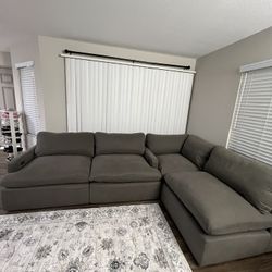Dream Slate 3 PC laf Power Recliner Armless Couch