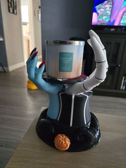 Jack and sally candle holder 3d printed