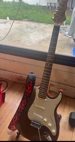 Electric Guitar With Amplifier 