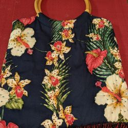 Ladies Handbag Hawaiian Print