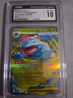 Pokémon Mega venusaur EX graded 10