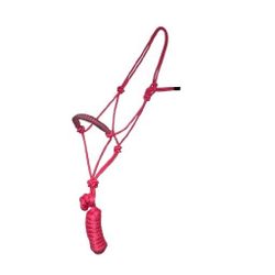 Pink Horse Halter With Lead Rope New 