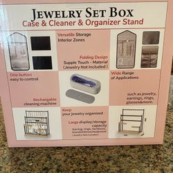 Jewelry Case, Cleaner & Organizer Stand Set  (BRAND NEW. )