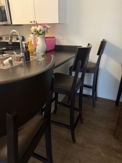 Table with bar chairs