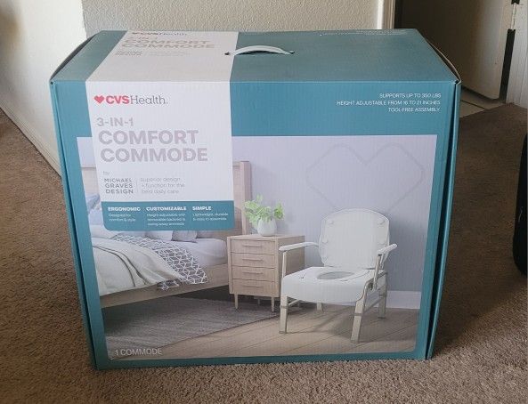 CVS Health 3-in-1 Comfort Commode