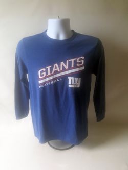 NFL team apparel New York Giants Boys Blue long-sleeve T-shirt size L (10-12)