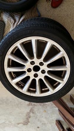 ONE TIRE and WHEEL ONLY (ONLY OWN One)Hankook Ventus HRII 225/45R17 with OEM jaguar Vanden plas edition rim