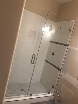 Shower door glass