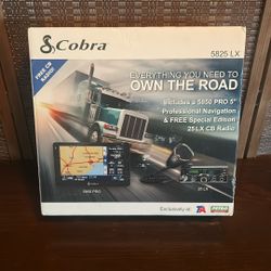 New In Box Cobra 5825 LX CB Radio w/Navi Screen 