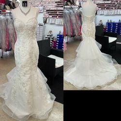 New With Tags Size 8 Romantic Bridals Wedding Gown & Wedding Dress $400