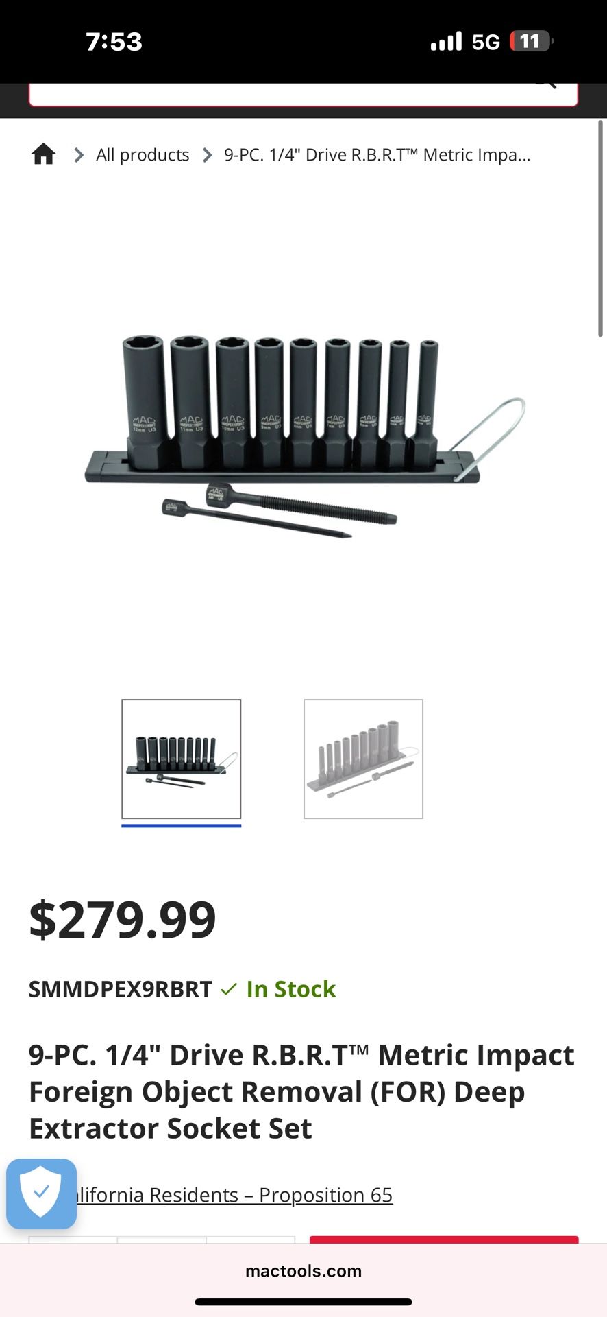 MAC 1/4 Deep Metric RBRT