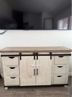 Rustic Farmhouse Storage Cabinet / TV Console
