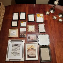 Picture Frame Lot – Various Sizes – 15 Frames – Great for Gallery Wall
