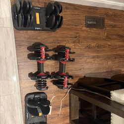 55lb Adjustable dumbbell Set $120