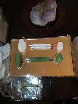 Clear quartz face roller, jade face roller!!