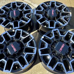 18” OEM 2025 GMC Sierra 2500HD wheels AT4 3500 rims Chevy 8x180 