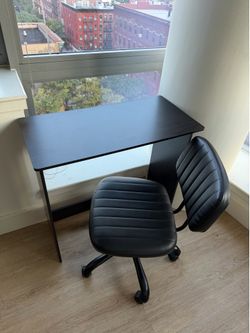 Desk and chair
