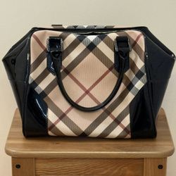 BURBERRY HAYMARKET TOTE BAG