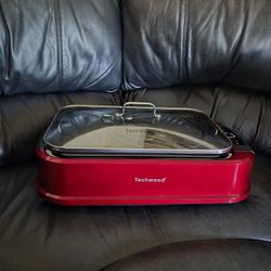 Indoor Smokeless Grill Techwood 1500 Watts Electric BBQ Grill With Temperature Control 