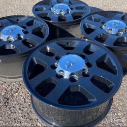 18” 8-LUG FACTORY CHEVY SILVERADO 2500 WE FINANCE GMC SIERRA 3500 WHEELS SET RIMS ORIGINAL 