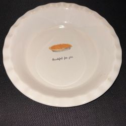 Ray Dunn thankful for pie 10 inch pie bowl