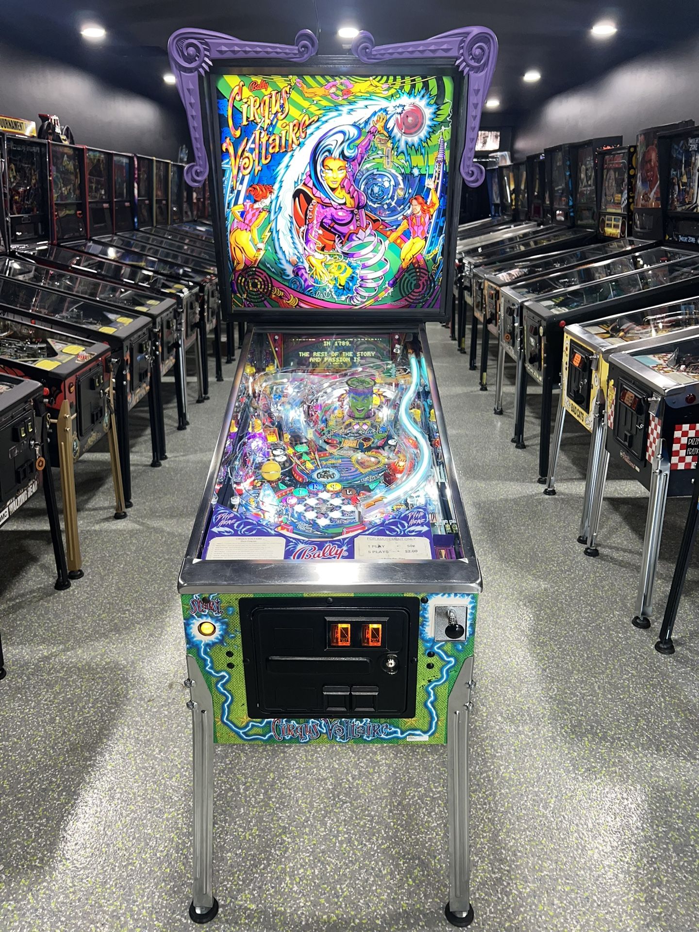 Cirqus Voltaire pinball Machine By Bally