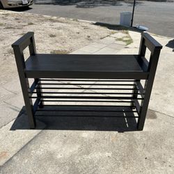 “IKEA HEMNES” Bench With Shoe Rack Storage $35 