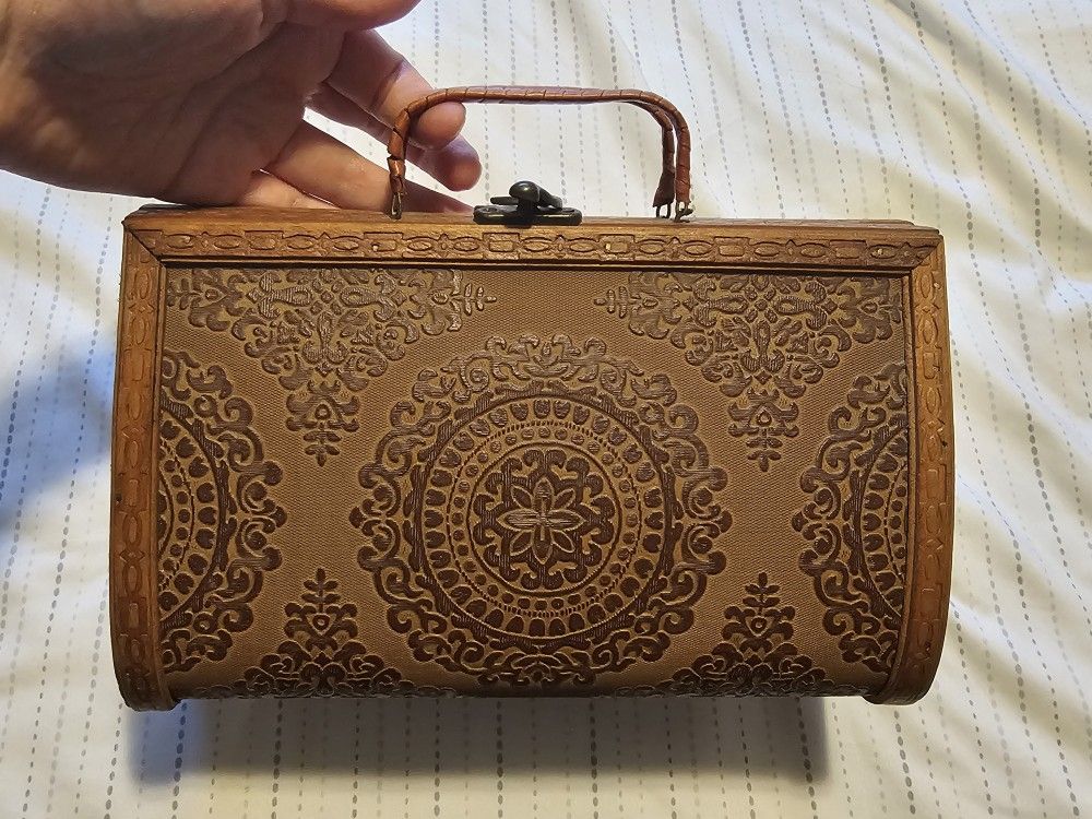 Vintage Wooden Purse
