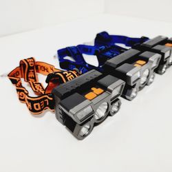 3pcs 5LED with Built-in 18650 Battery USB Rechargeable Portable Flashlight Lantern Torch Headlamp Outdoor Camping Headlight fishing
