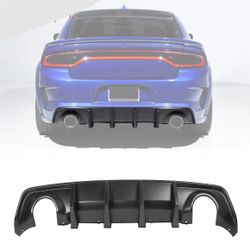 20-23 Dodge Charger Widebody Matte Black Rear Bumper Diffuser