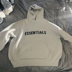 Essential Fear Of God Knit Hoodie Size Large 