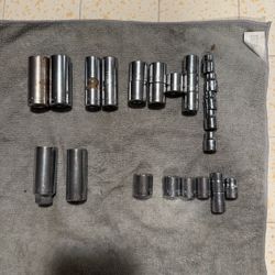 Vintage Craftsman 3/8 drive socket -v- and -vv- series all SAE