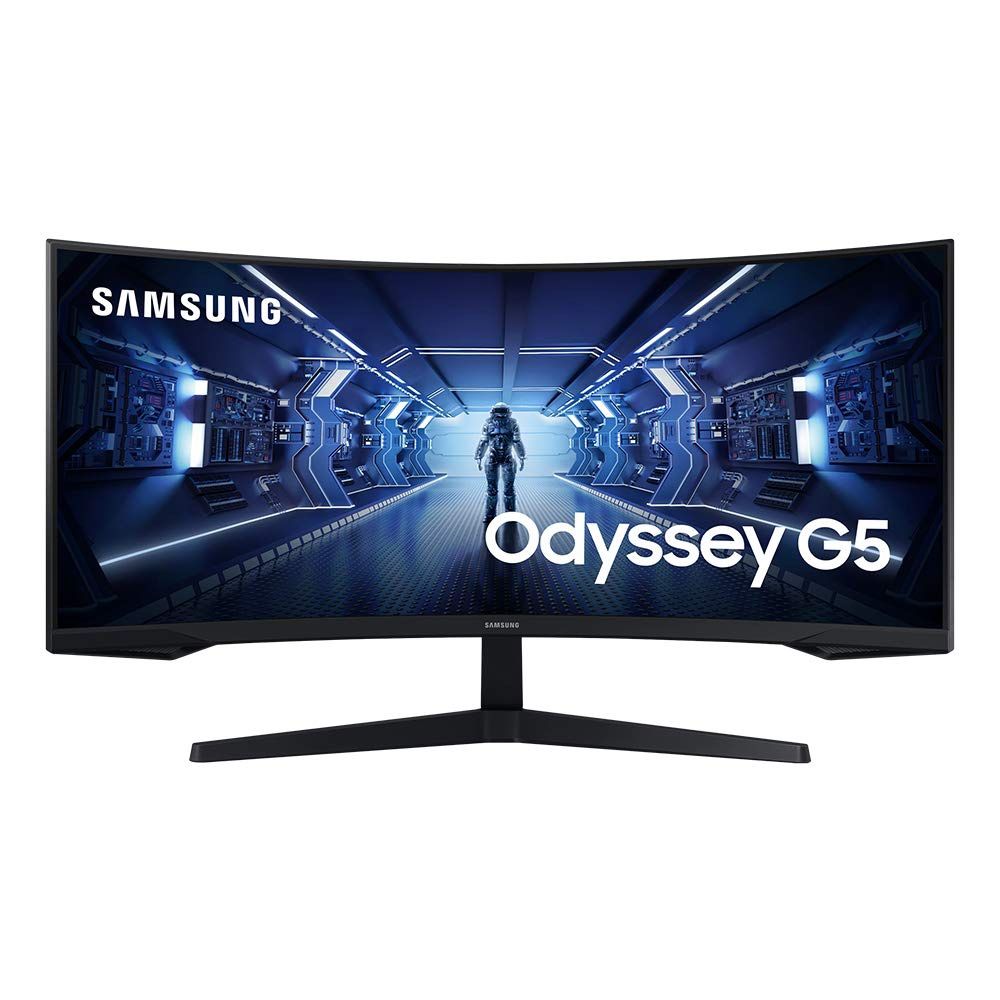 SAMSUNG 34" Odyssey G5 Ultra-Wide Gaming Monitor with 1000R Curved Screen, 165Hz, 1ms, FreeSync Premium, WQHD, LC34G55TWWNXZA