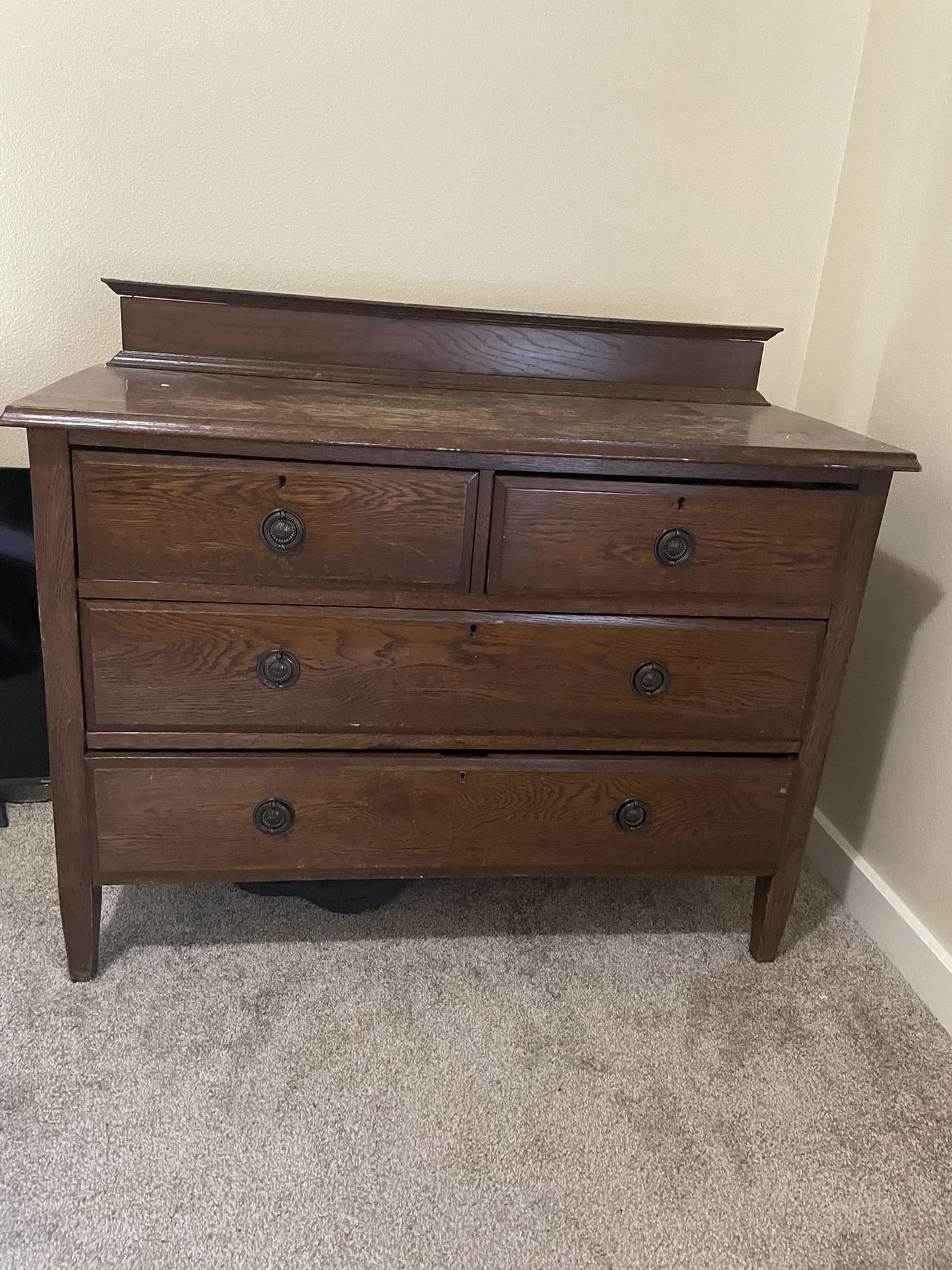 Antique Wood (real Wood) Dresser