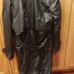 Mens Leather Duster