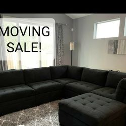 Modular Sectional Couch Sofa With Storage Ottoman Thomasville 