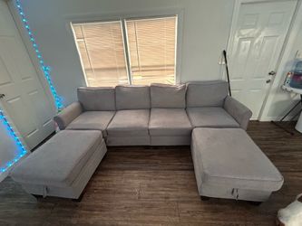 Grey couches