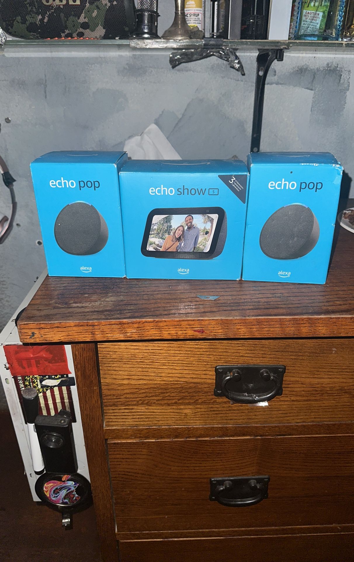 Echo Pop (X2) And Echo Show Brand New In Box