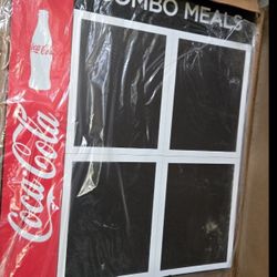 New 24" x 28" Coca Cola Chalk board Menu sign