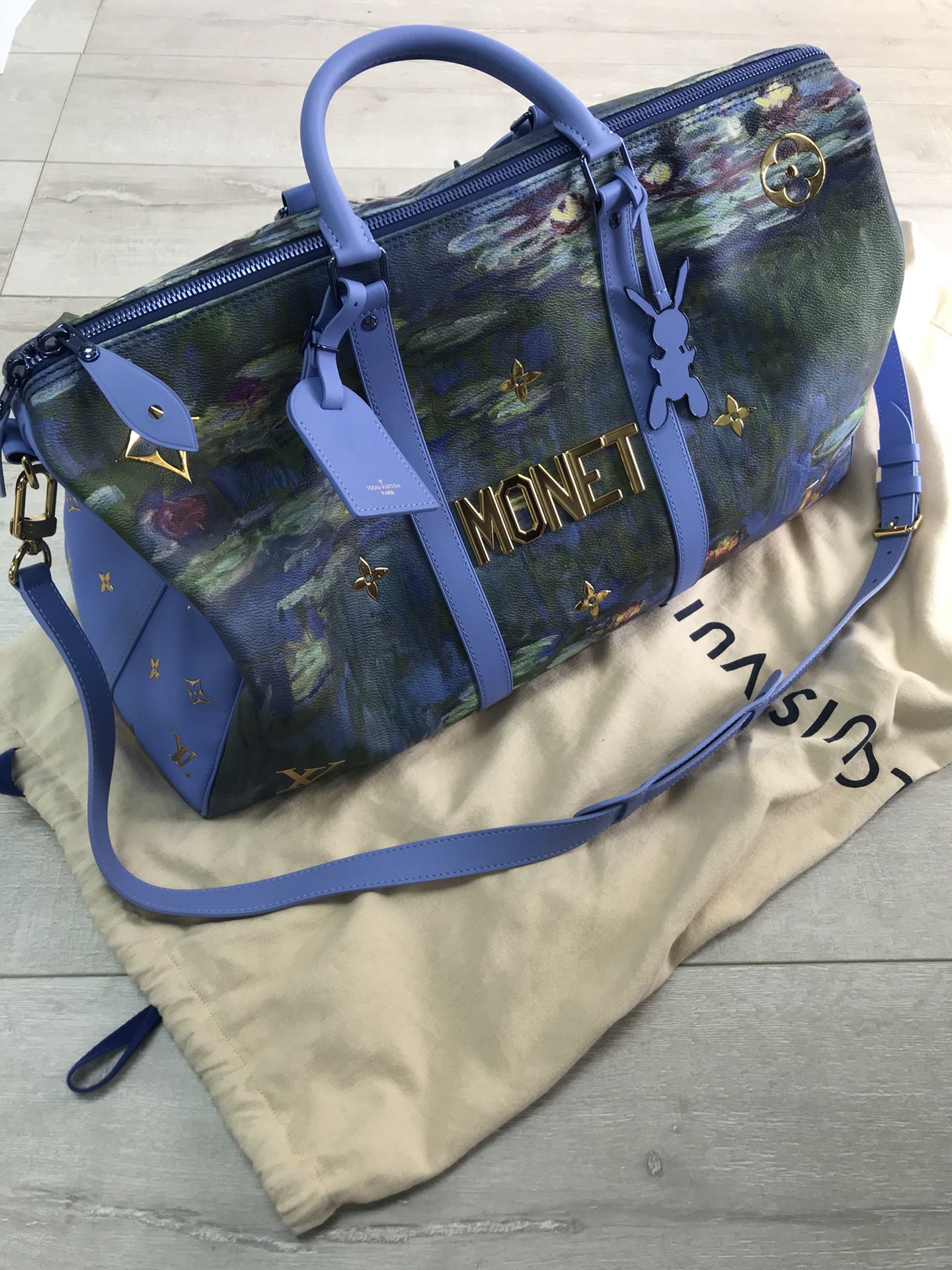 Limited Edition LOUIS VUITTON x JEFF KOONS MONET keepall 50 for