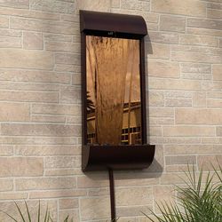 Indoor/Outdoor Wall Fountain in Bronze Finish