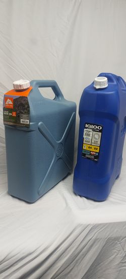 Igloo & Ozark Trail 6 Gallon, Blue Water Jug, Camping/Storage Container; Brand new.